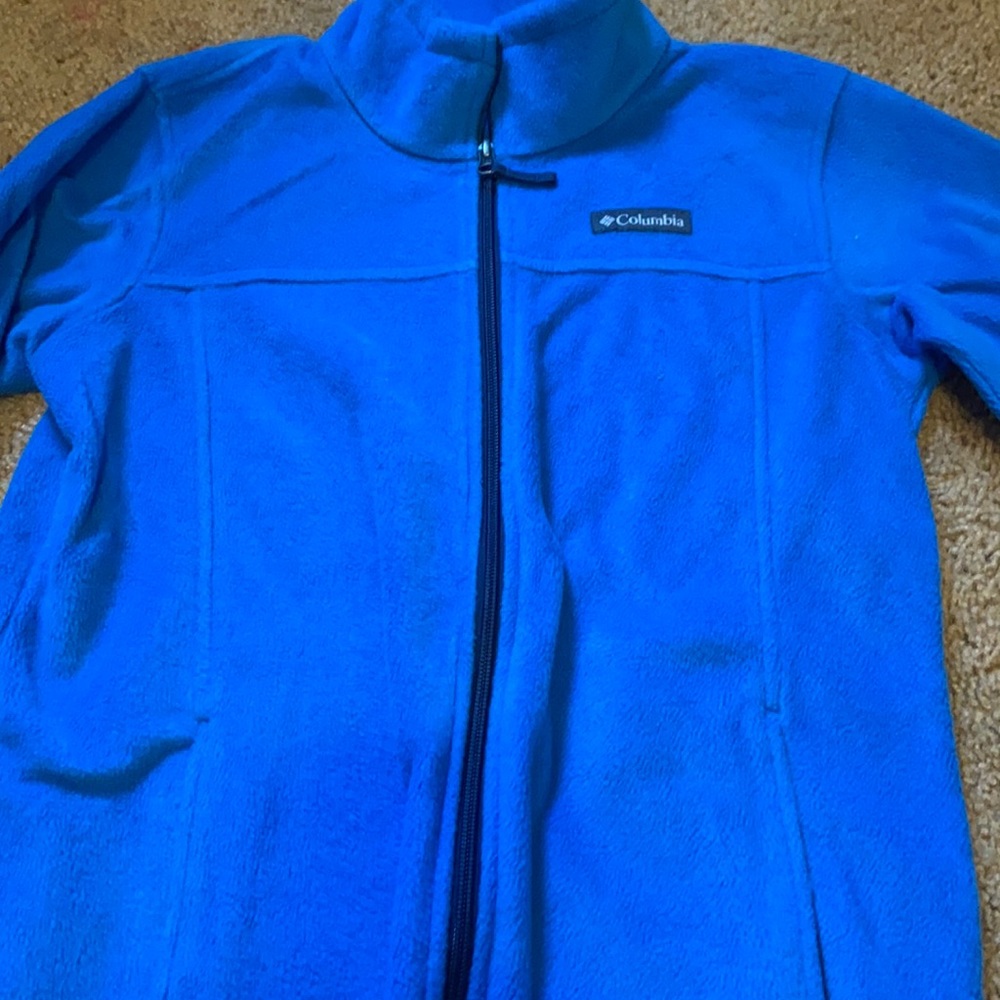 Blue Columbia zip up fleece